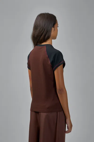 Loewe Slim Fit T-shirt In Cotton Blend In Brown