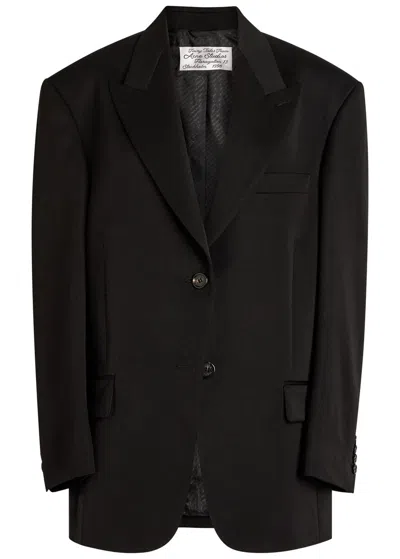 Acne Studios Wool Gabardine Blazer In Black