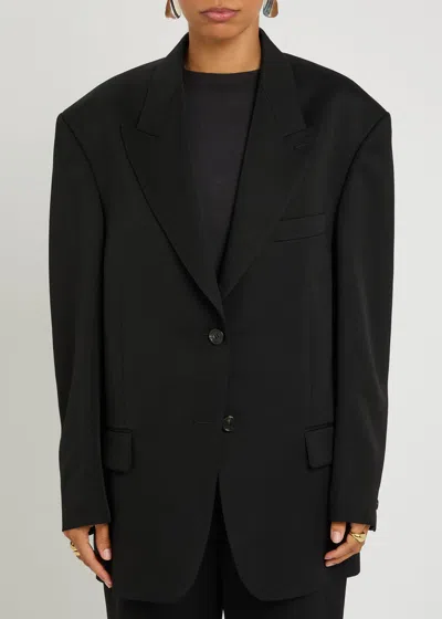 Acne Studios Wool Gabardine Blazer In Black