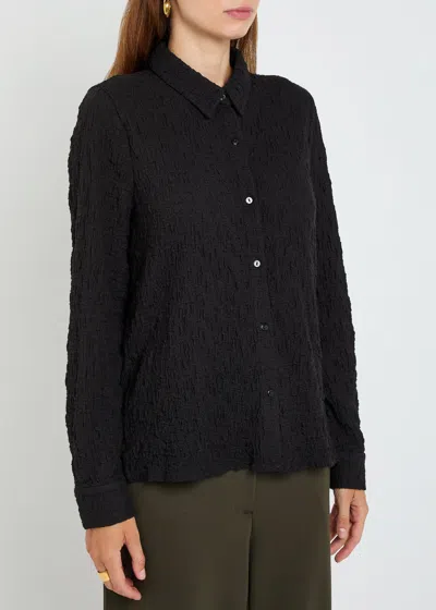 Eileen Fisher Women's Classic Collar Shirt In Black