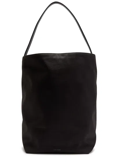 The Row Park Large Canvas Tote In Black