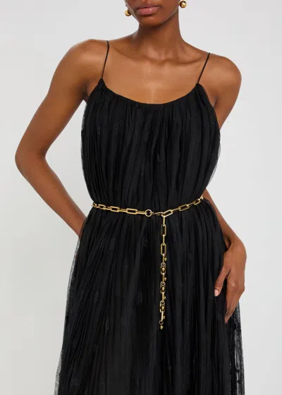 Etro Adjustable Chain Link Belt With Gold Finish