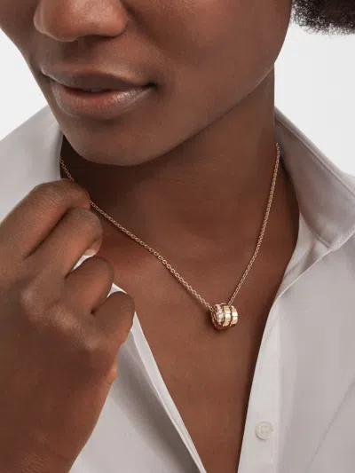 Bvlgari Serpenti Viper Logo Necklace In Gold