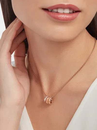 Bvlgari Serpenti Viper Logo Necklace In Gold