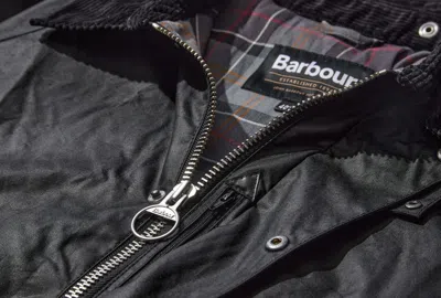 Barbour Long-sleeved Casual Jacket In Black