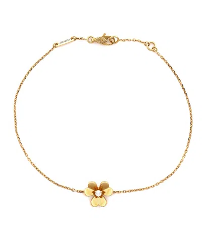 Pre-owned Pre-owned Van Cleef & Arpels  Van Cleef & Arpels Mini Frivole Bracelet 18k Gold With Diamond