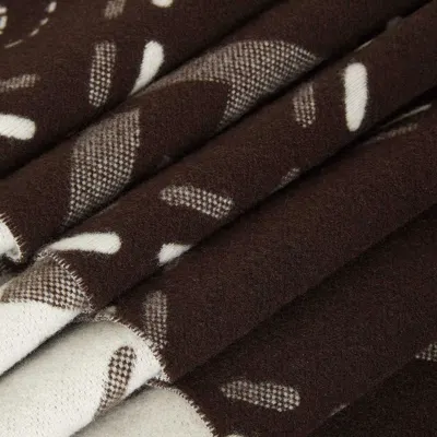 Fendi Rectangular Scarf Featuring Fringe Detail In Brown