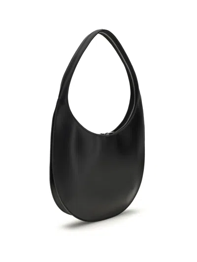 Coperni Medium Soft Swipe Leather Shoulder Bag In Black