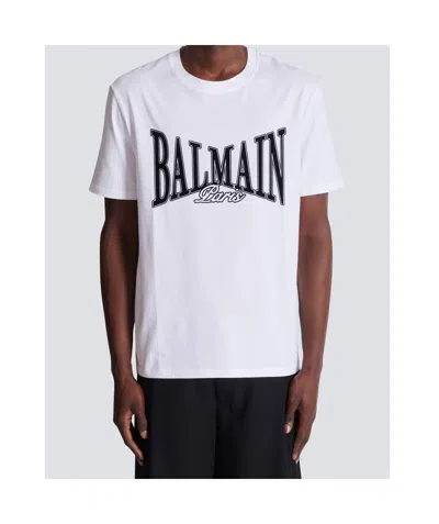 Balmain College Flock T-shirt In Animal Print