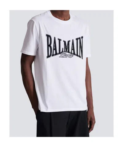 Balmain College Flock T-shirt In Animal Print