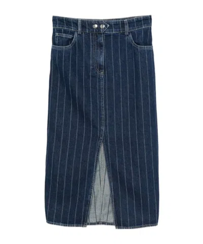 Bash Belt Loop Skirt In Blue