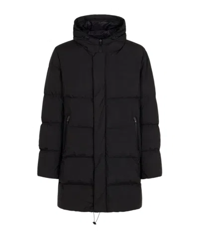 Herno Legend Man Puffer Midnight Blue Size 34 Polyamide In Black