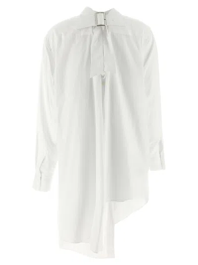 Comme Des Garçons Cotton Broadcloth Button-up Shirt In White