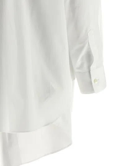 Comme Des Garçons Cotton Broadcloth Button-up Shirt In White