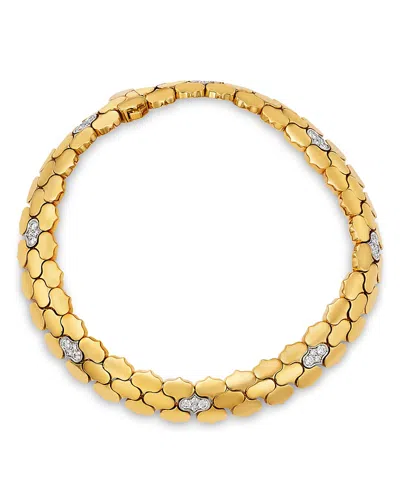 Roberto Coin Cobra Diamond Bracelet In Gold