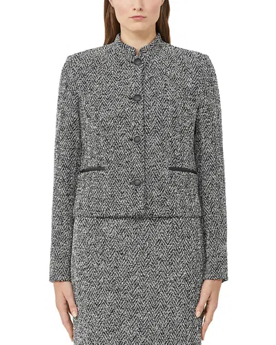 Max Mara Boucle Jersey Single-breasted Jacket In Multi