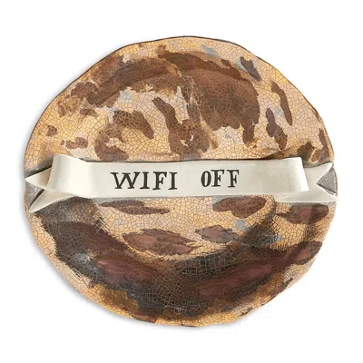 L'objet X Ruan Hoffmann Wifi Off Ribbon Plate In Brown