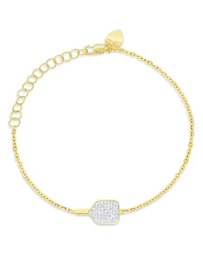 Meira T 14k White & Yellow Gold Diamond Pickleball Racket Chain Bracelet In Gold
