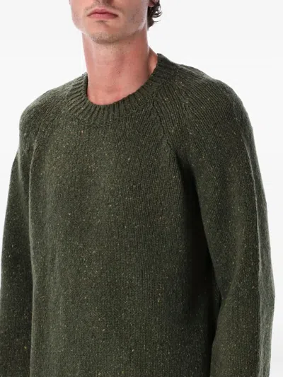 Apc A.p.c. A.p.c. Harris Crewneck Wool Jumper In Green