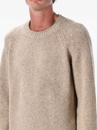 Apc A.p.c. A.p.c. Harris Crewneck Wool Jumper In Neutral