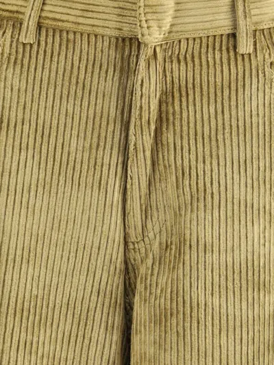 Petar Petrov Gold Cotton Casual Pants In Green