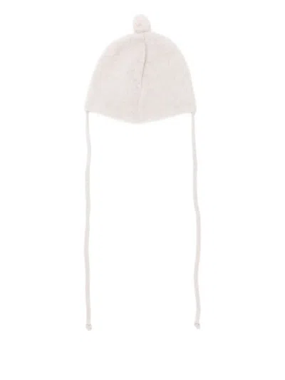 Paz Rodriguez Pom-pom Tie Hat In White