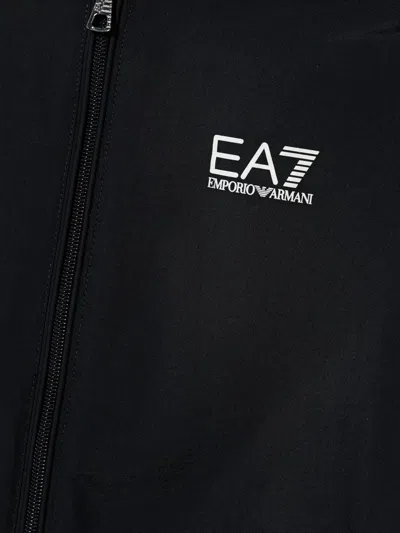 Ea7 Logo-print Sweatshirt In Black