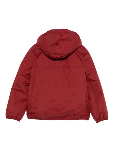 K-way Hooded Padded Jacket In Red