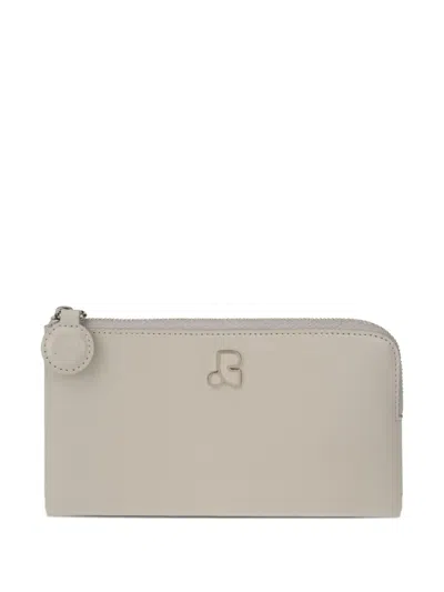 Rest&recreation Logo Zip-around Chain Crossbody Pouch In Neutral