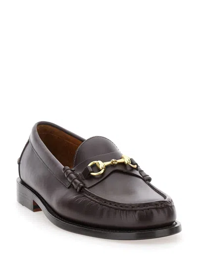 Sebago Horsebit Leather Loafers In Brown