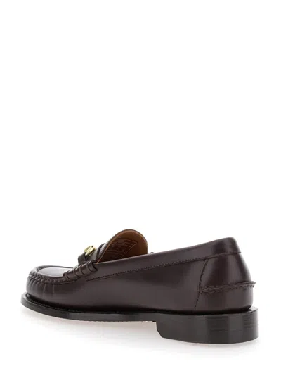 Sebago Horsebit Leather Loafers In Brown