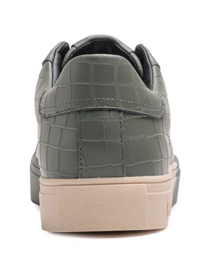 Hide & Jack Crocodile-embossed Sneakers In Green