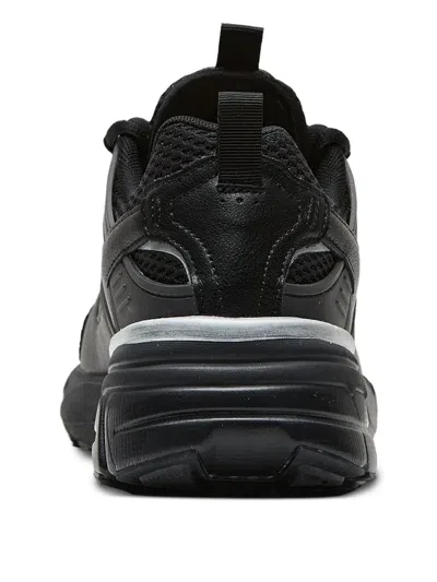 Hide & Jack Mesh-panel Sneakers In Black