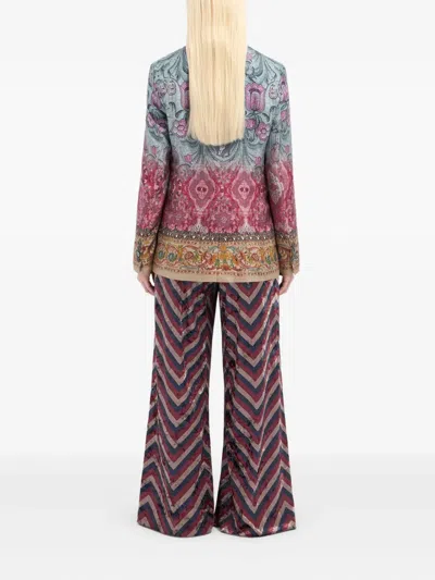 Pierre-louis Mascia Pierre Louis Mascia Silk Single-breasted Jacket In Gray