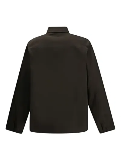 Gr10k Alpha Patch-pocket Cotton Shirt Jacket In Brown