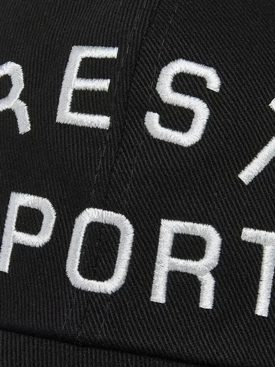 Rest&recreation Logo-embroidered Cap In Black