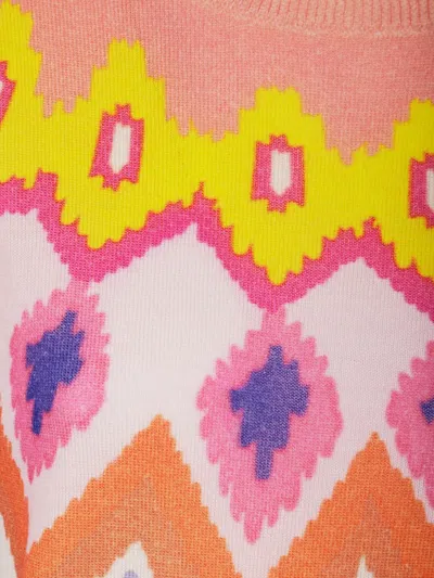 抽象印花羊毛毛衣