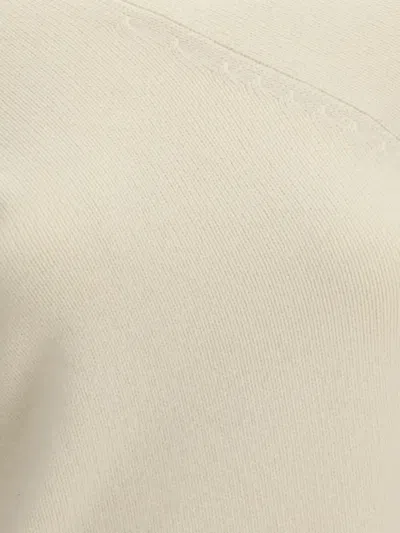 Di Stavnitser Asymmetric High-neck Sweater In Neutral