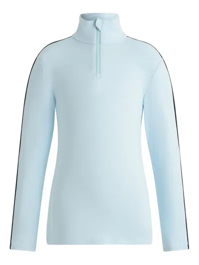 拼接拉链领卫衣