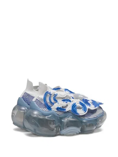 漩涡图案半透明运动鞋