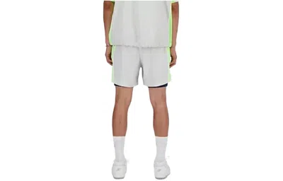 New Balance Hoops On Court 2 In 1 Shorts 'grey Matter' In Gray
