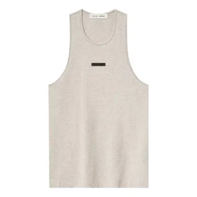 Essentials Fear Of God  Lightweight Essential Tank 'heather Stone' In Gray