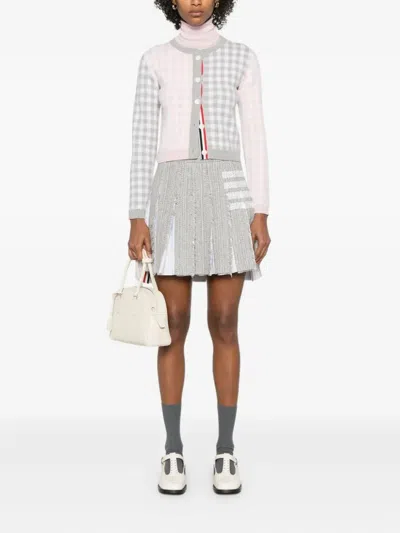 Thom Browne Gingham-pattern Cardigan In Multi