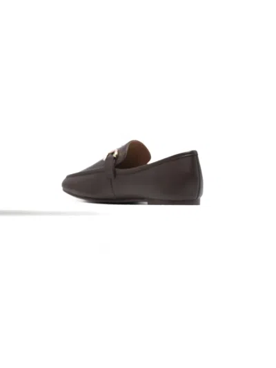Bibi Lou Buckle-detail Loafers In Brown