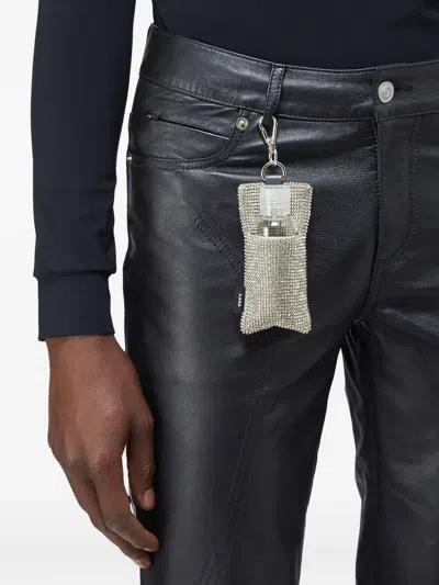 Kara 10.10 Crystal-mesh Keyring In Gray