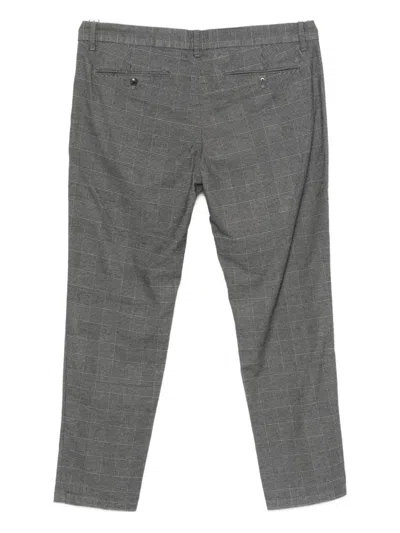 Marc O'polo Check-print Trousers In Gray