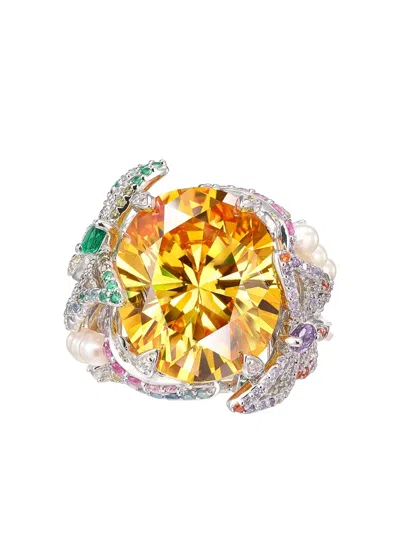 Anabela Chan Swallowtail Multi-stone Ring In Multi