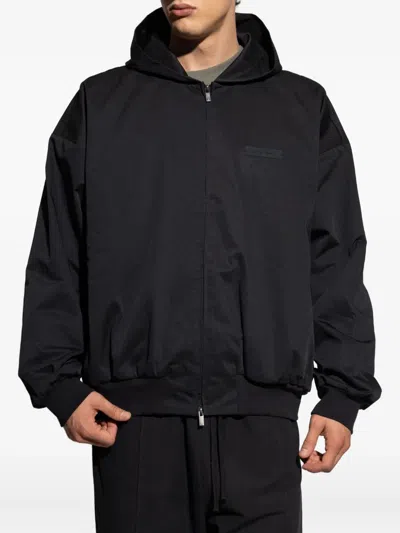 LOGO贴花连帽夹克