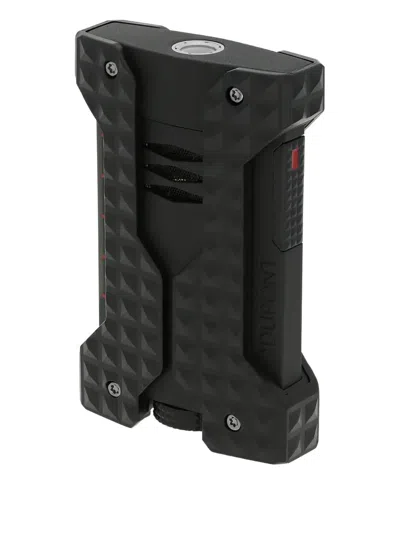 St Dupont Geometric-pattern Brass Lighter In Multi