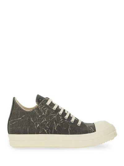 Rick Owens Drkshdw Modern Low-top Sneakers Textured Finish In Black
